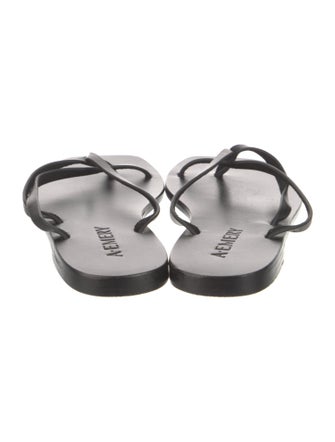 A.Emery Leather Flip Flops