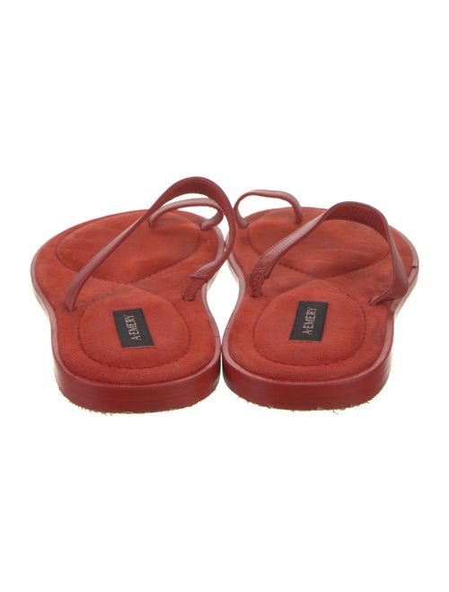 A.Emery Suede Leather Trim Embellishment Slides