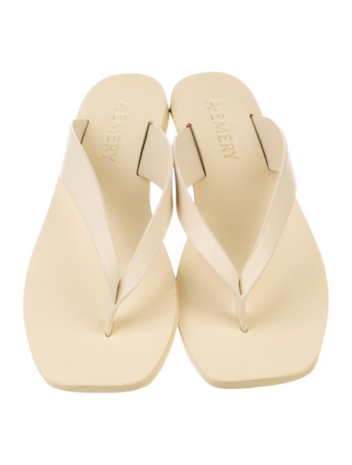 A.Emery Leather Flip Flops