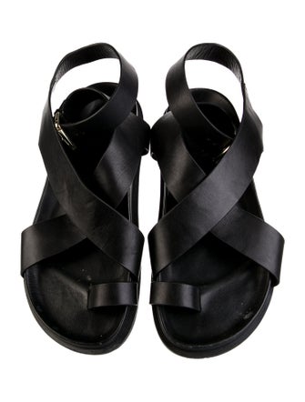 A.Emery Leather Slingback Sandals