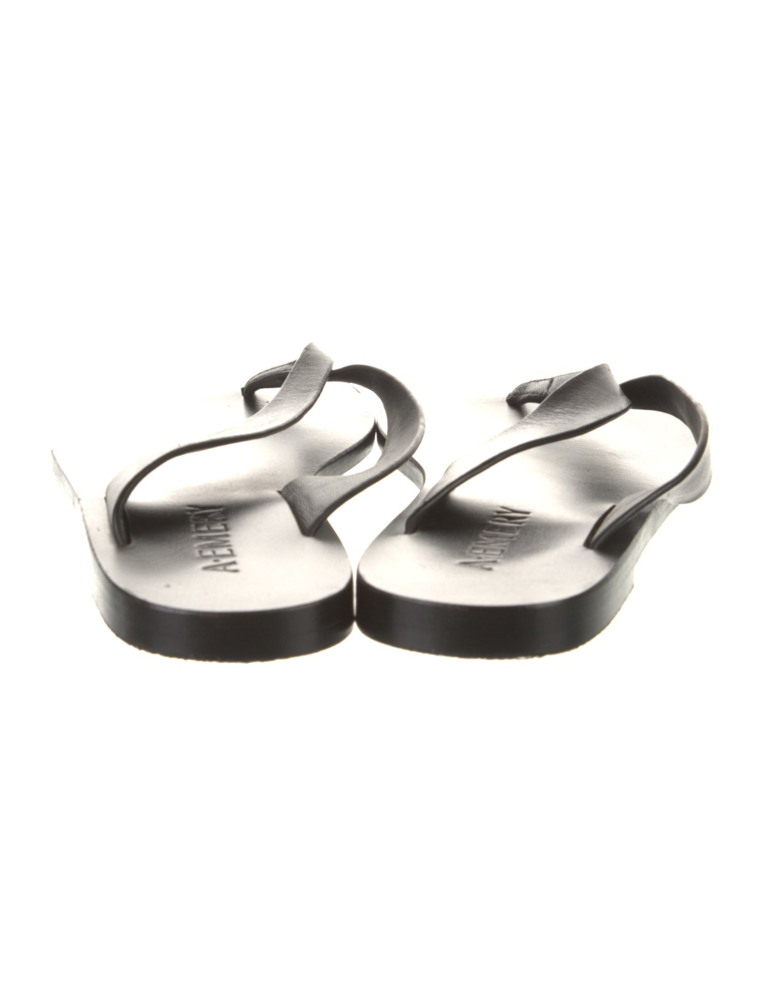 A.Emery Leather Slides