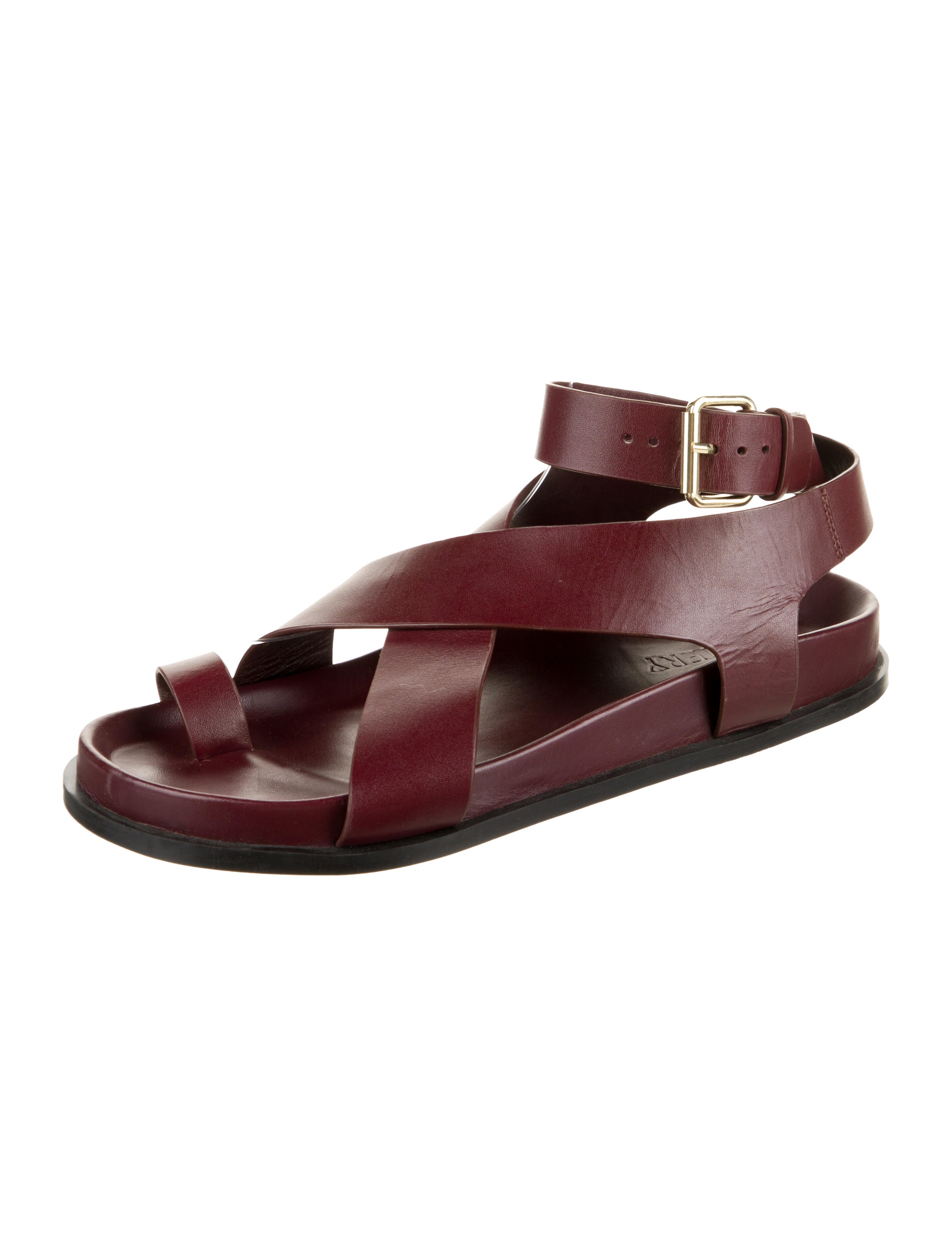 A.Emery Leather Slingback Sandals