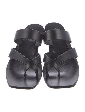 A.Emery Leather Slides