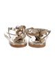 A.Emery Leather T-Strap Sandals