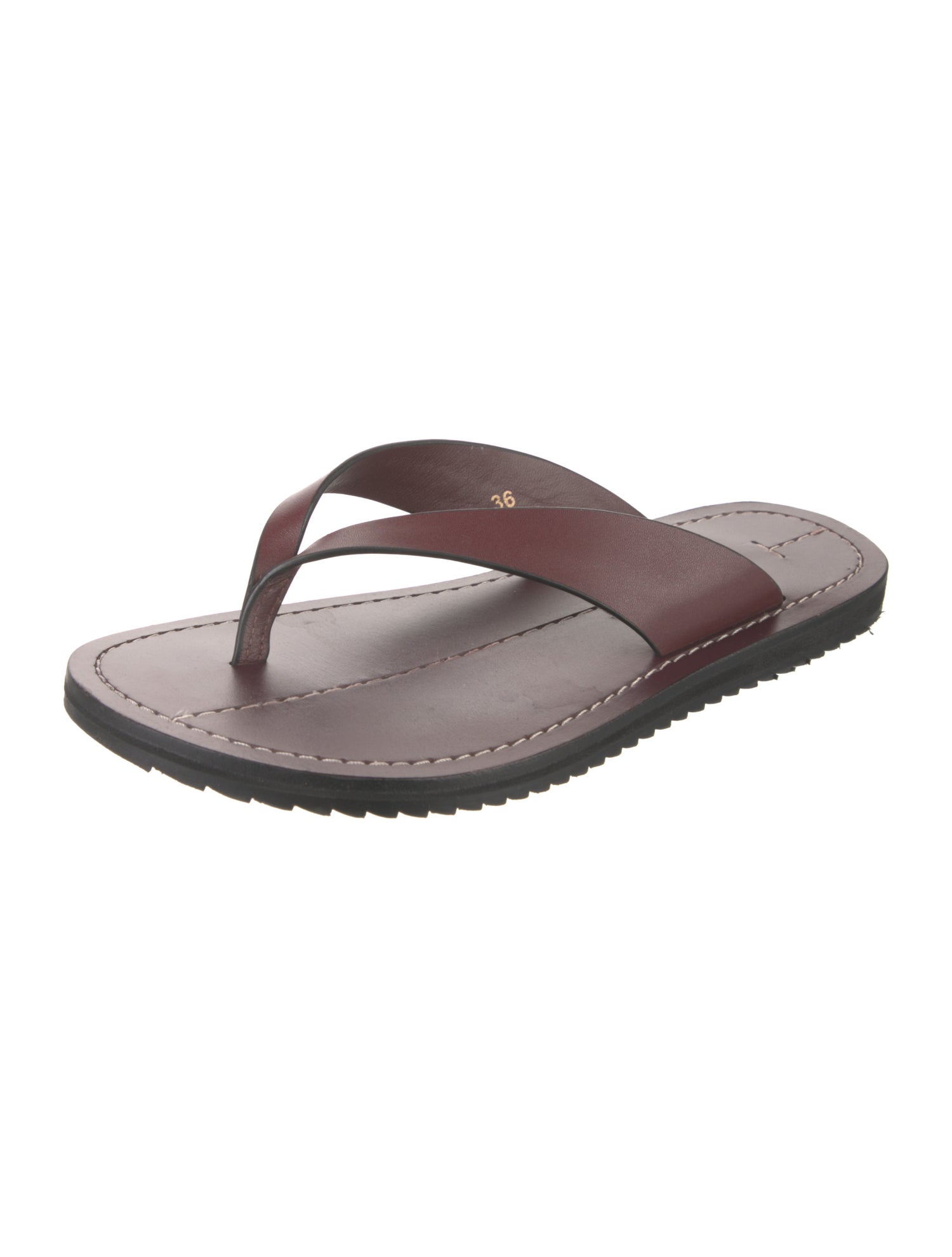A.Emery Leather Flip Flops