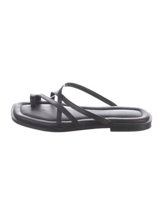 A.Emery Leather Slides