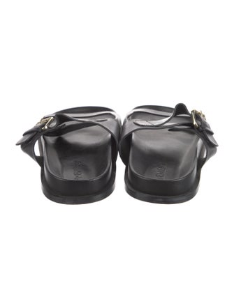 A.Emery Leather Slides