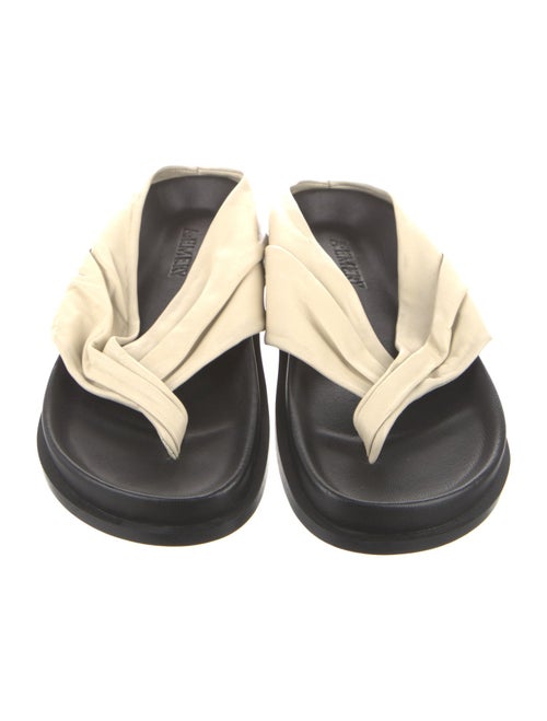 A.Emery Leather Colorblock Pattern Slides