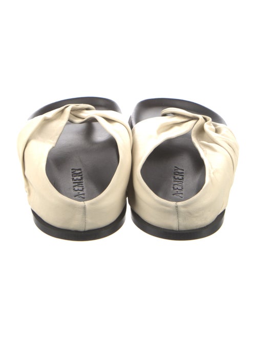 A.Emery Leather Colorblock Pattern Slides