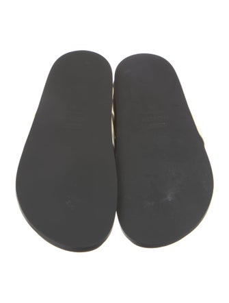 A.Emery Leather Colorblock Pattern Slides