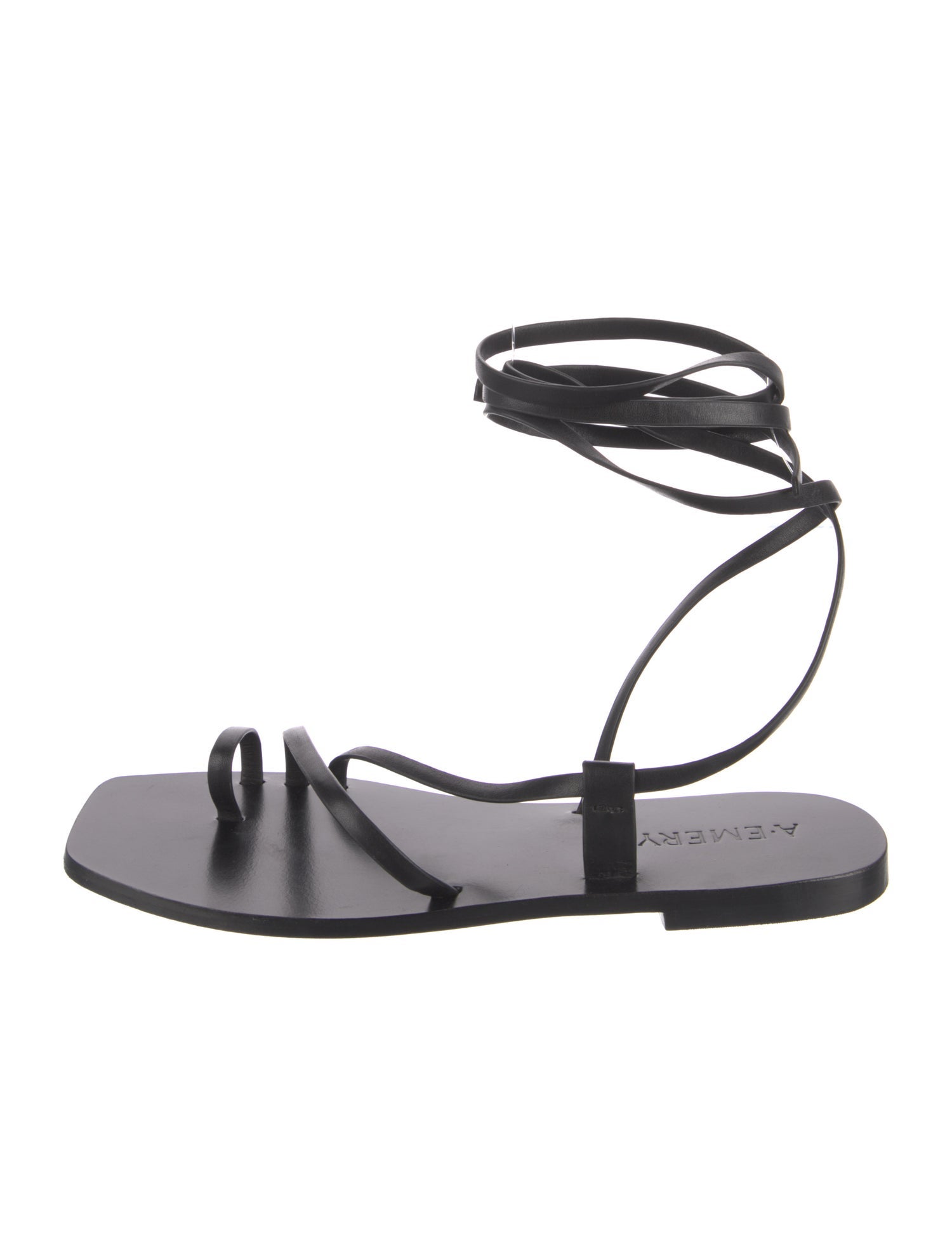A.Emery Leather Cutout Accent Gladiator Sandals