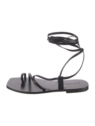 A.Emery Leather Cutout Accent Gladiator Sandals