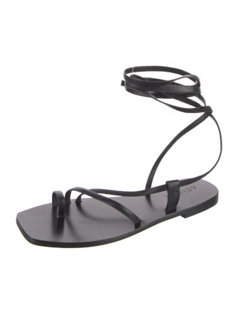 A.Emery Leather Cutout Accent Gladiator Sandals