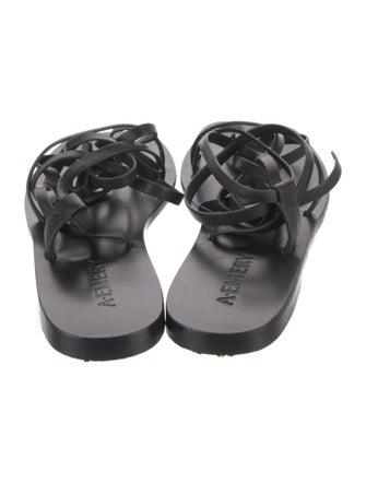 A.Emery Leather Cutout Accent Gladiator Sandals