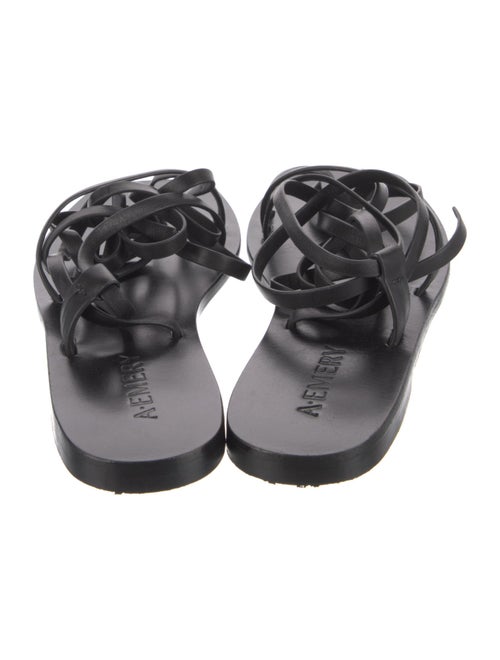 A.Emery Leather Cutout Accent Gladiator Sandals