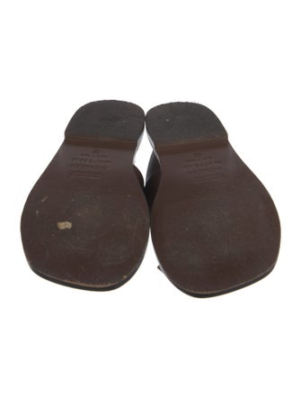 A.Emery Leather Slides
