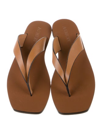 A.Emery Leather Slides