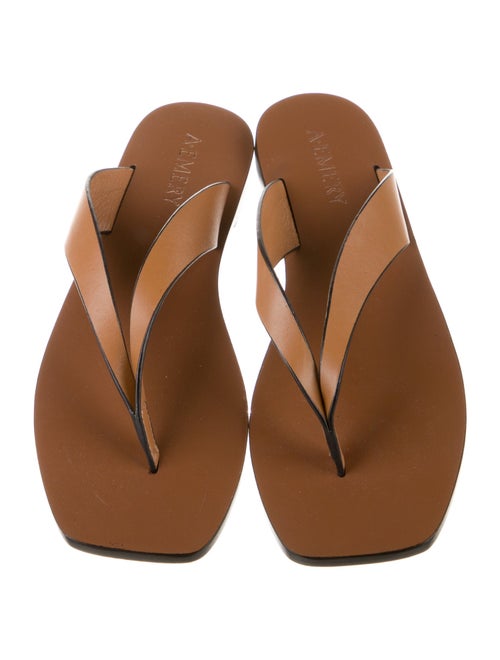 A.Emery Leather Slides