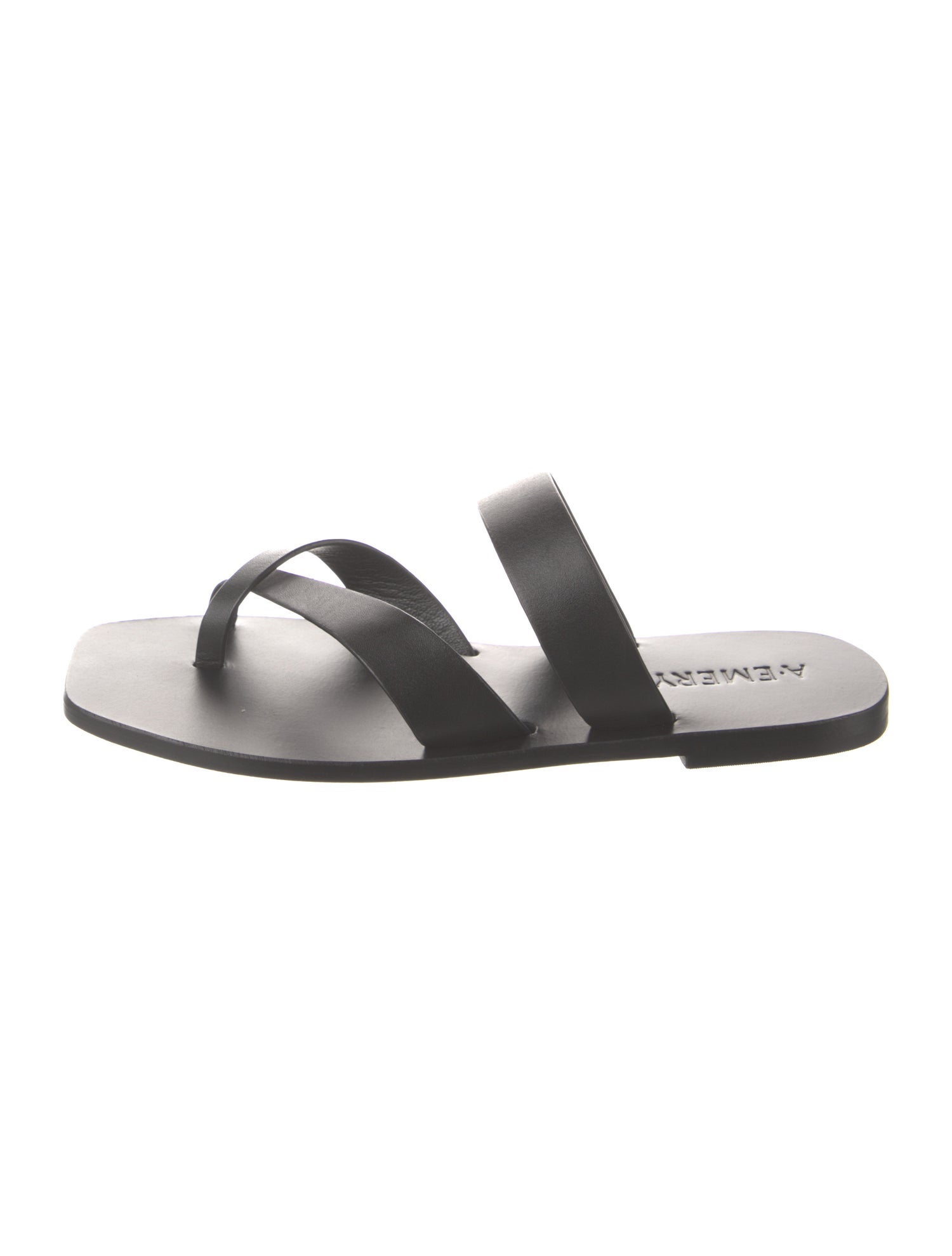 A.Emery Leather Slides