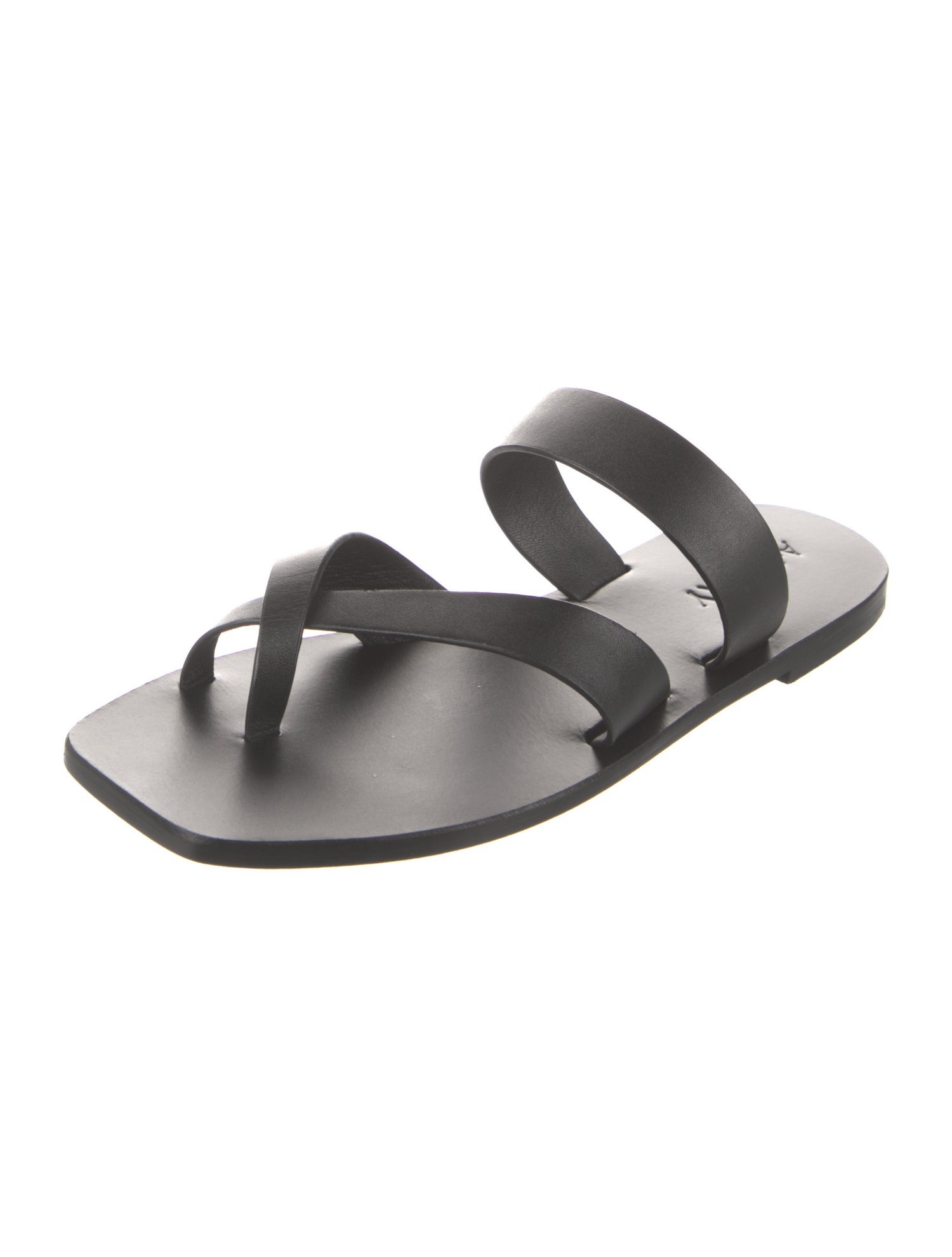 A.Emery Leather Slides