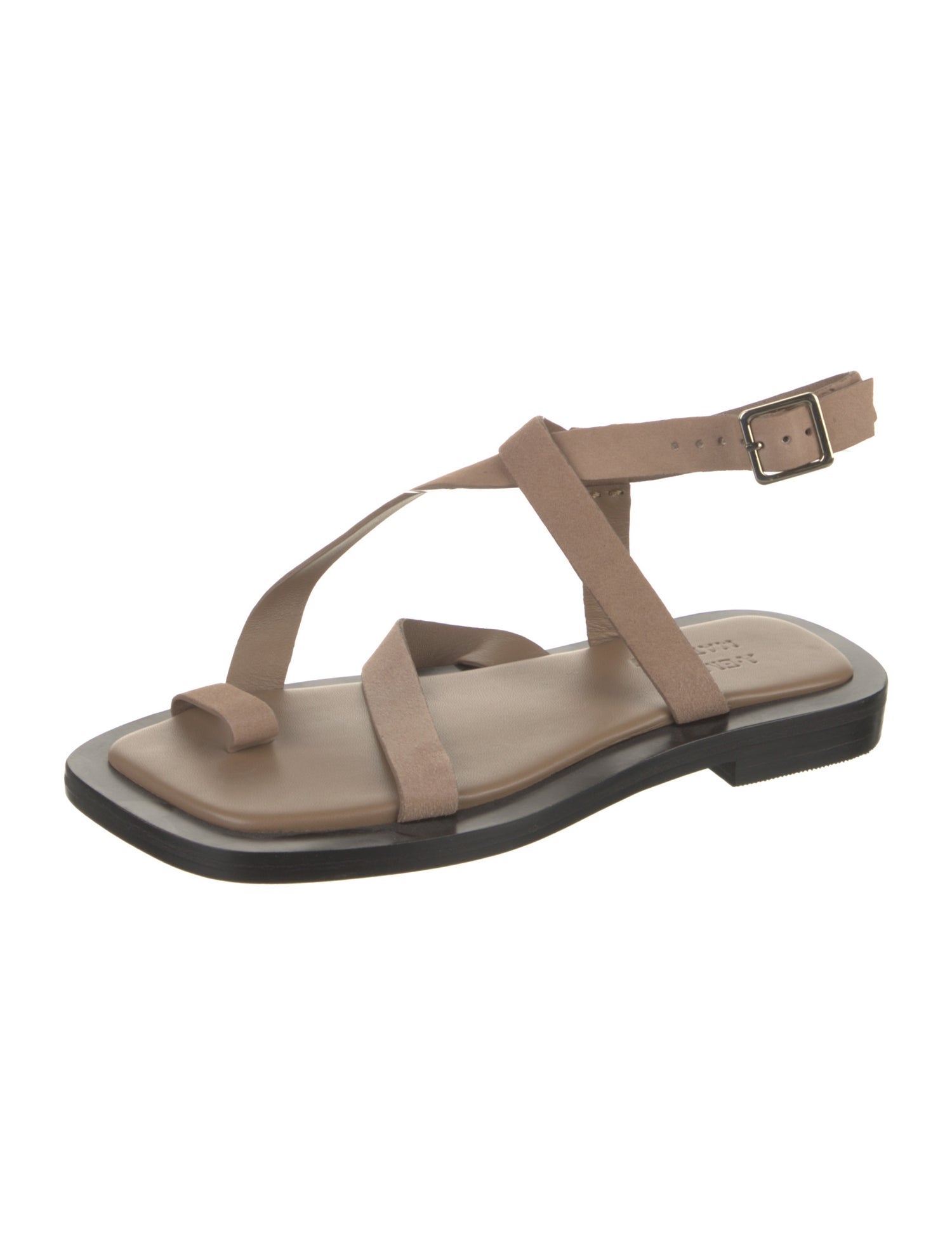 A.Emery Suede T-Strap Sandals