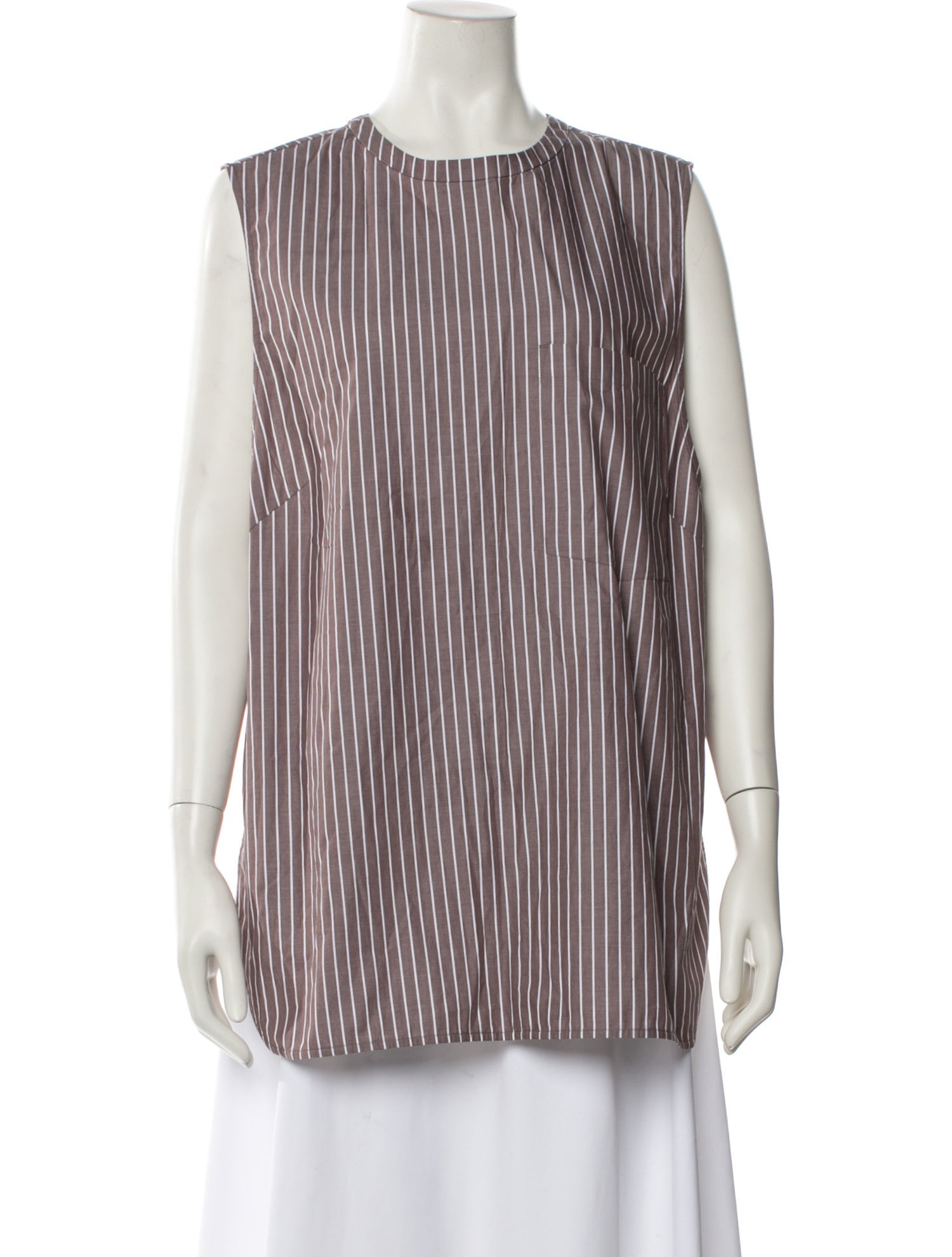 A.Emery Striped Crew Neck Tunic
