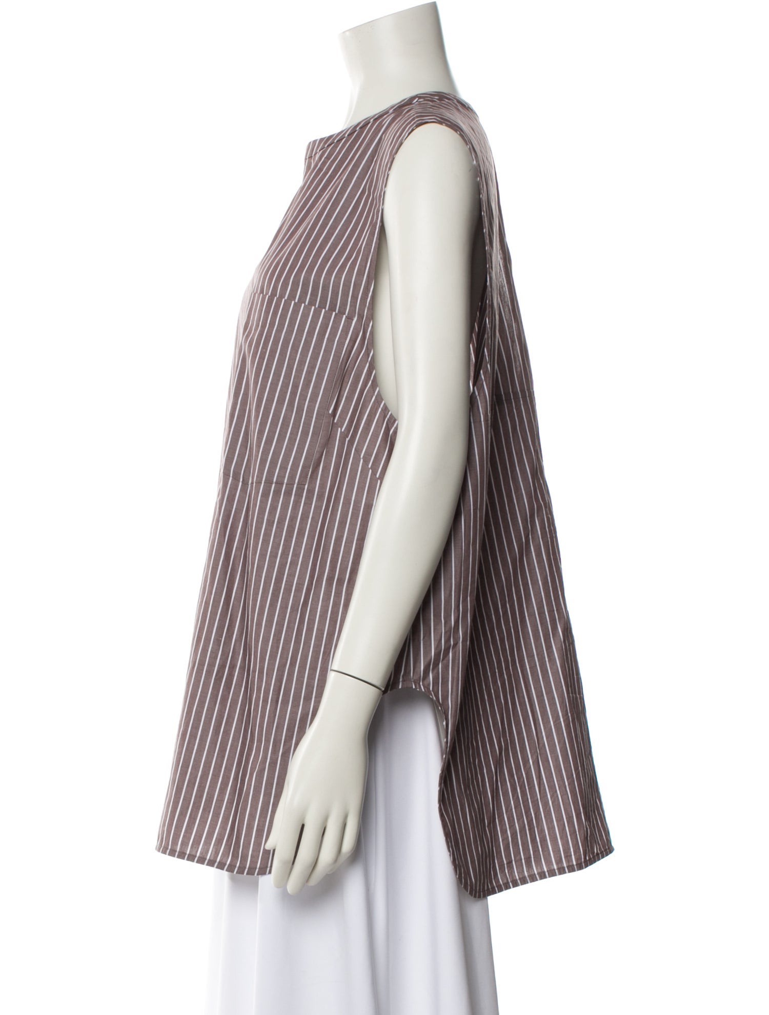 A.Emery Striped Crew Neck Tunic