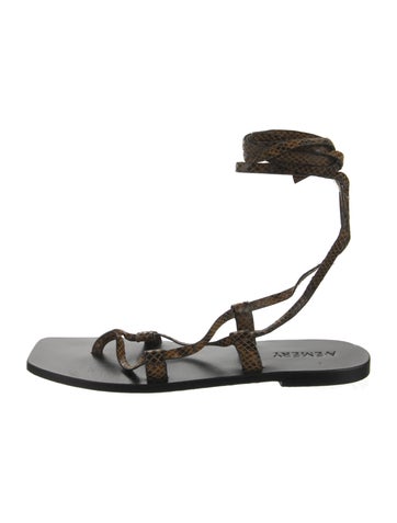 Pre-owned A.emery Leather Gladiator Sandals In Brown