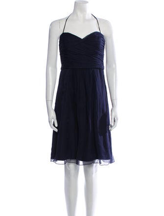 Amsale Silk Mini Dress