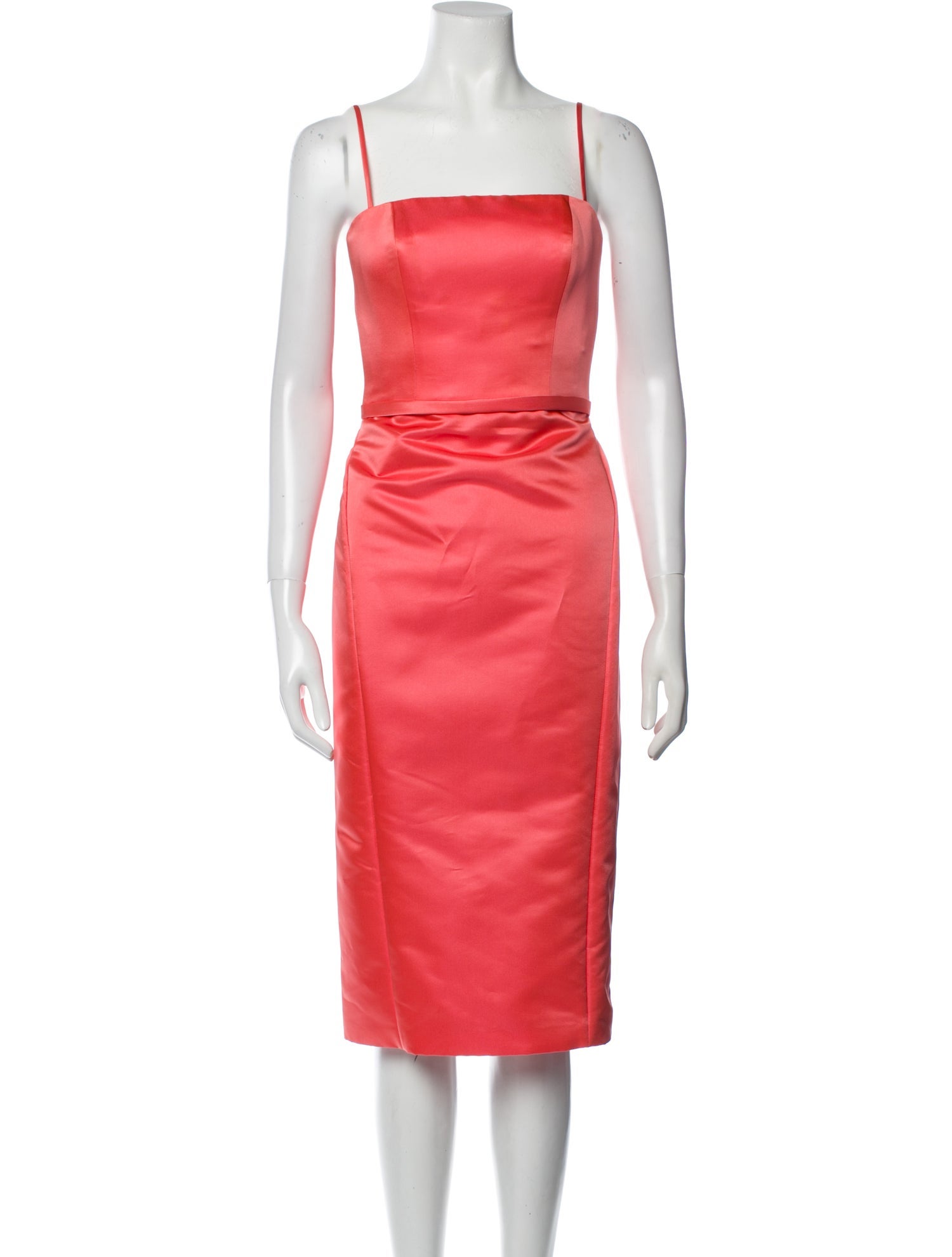 Amsale Square Neckline Midi Length Dress w/ Tags