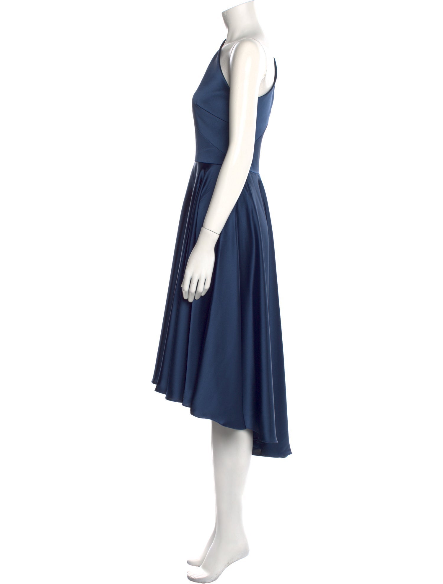 Amsale One-Shoulder Midi Length Dress w/ Tags