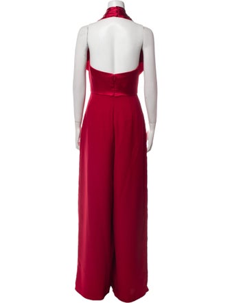 Amsale V-Neck Jumpsuit