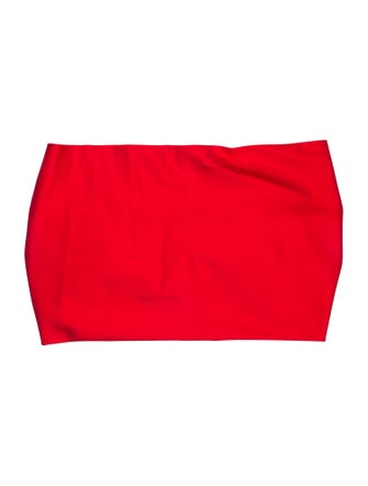 Amsale Strapless Crop Top