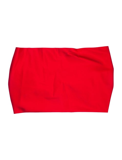 Amsale Strapless Crop Top