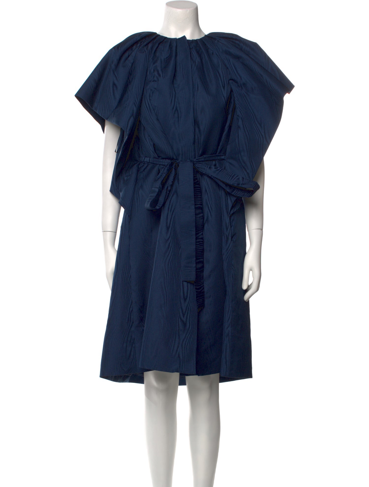 Amsale Bateau Neckline Midi Length Dress