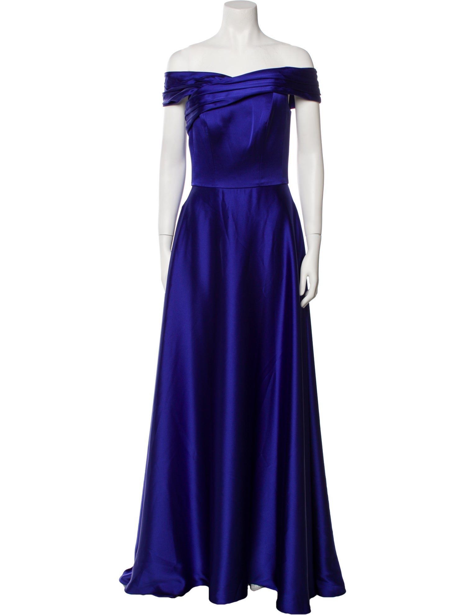 Amsale Off-The-Shoulder Long Dress