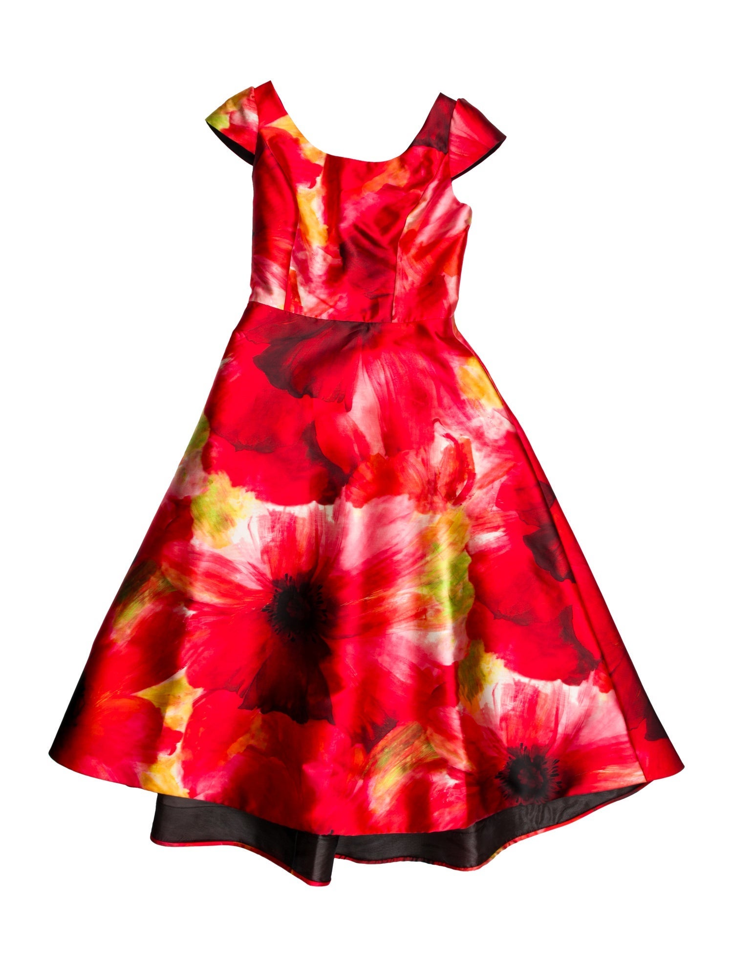 Amsale Floral Print Long Dress