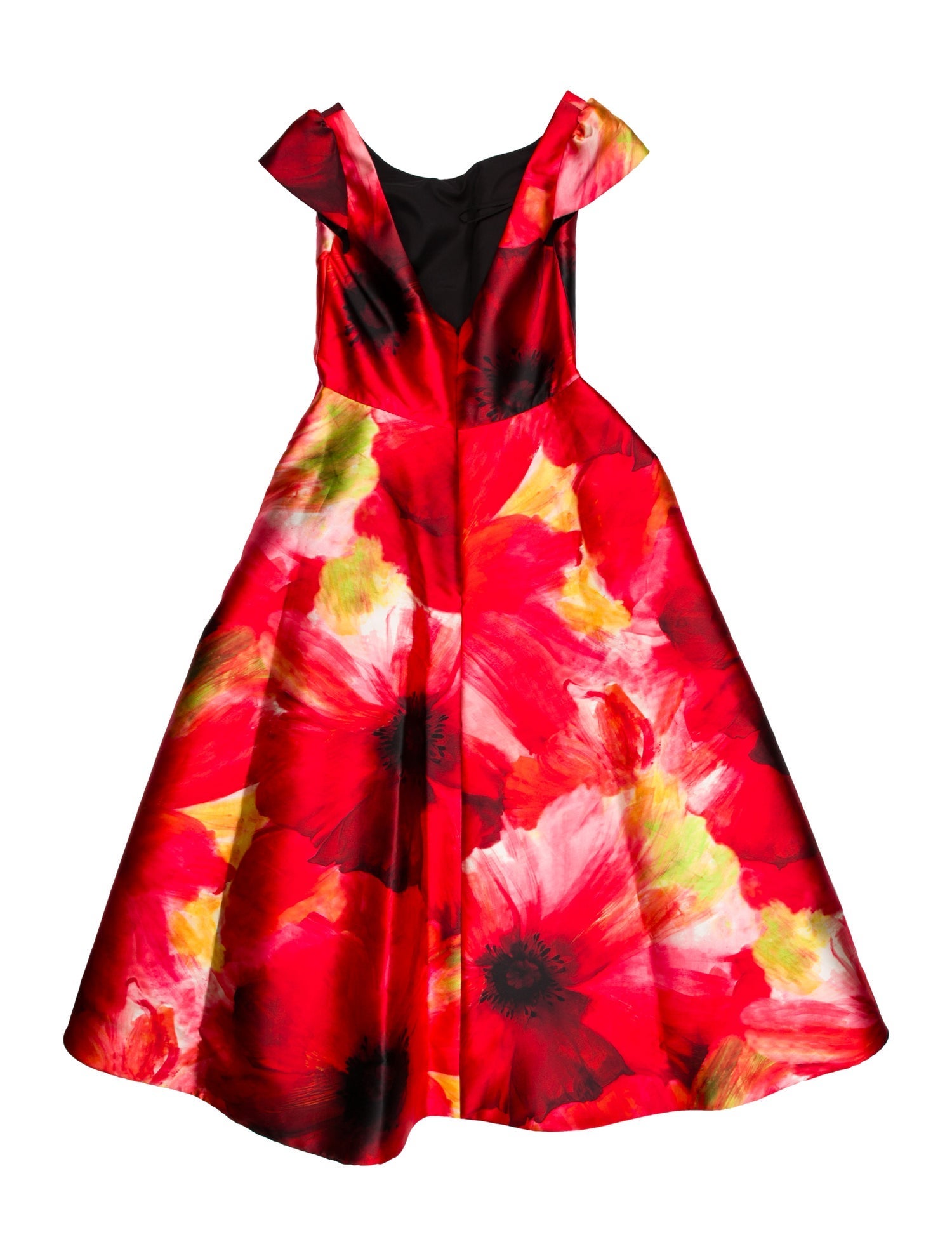 Amsale Floral Print Long Dress