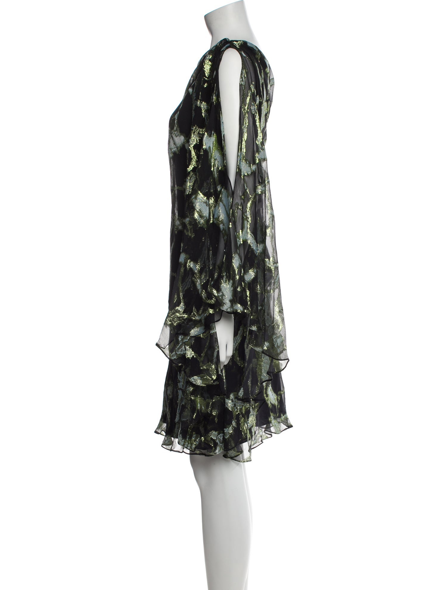 Amsale Floral Print Mini Dress