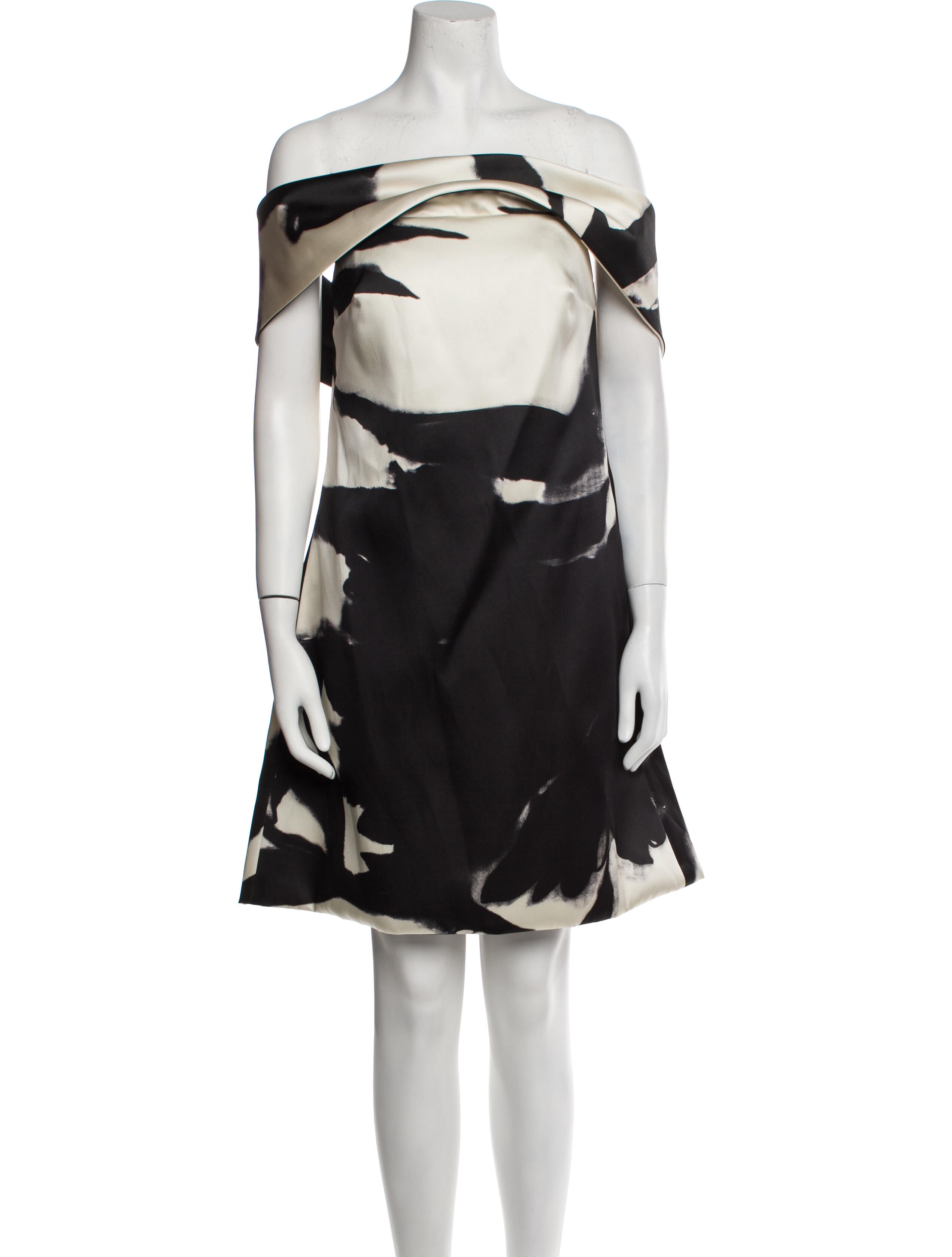 Amsale Printed Mini Dress