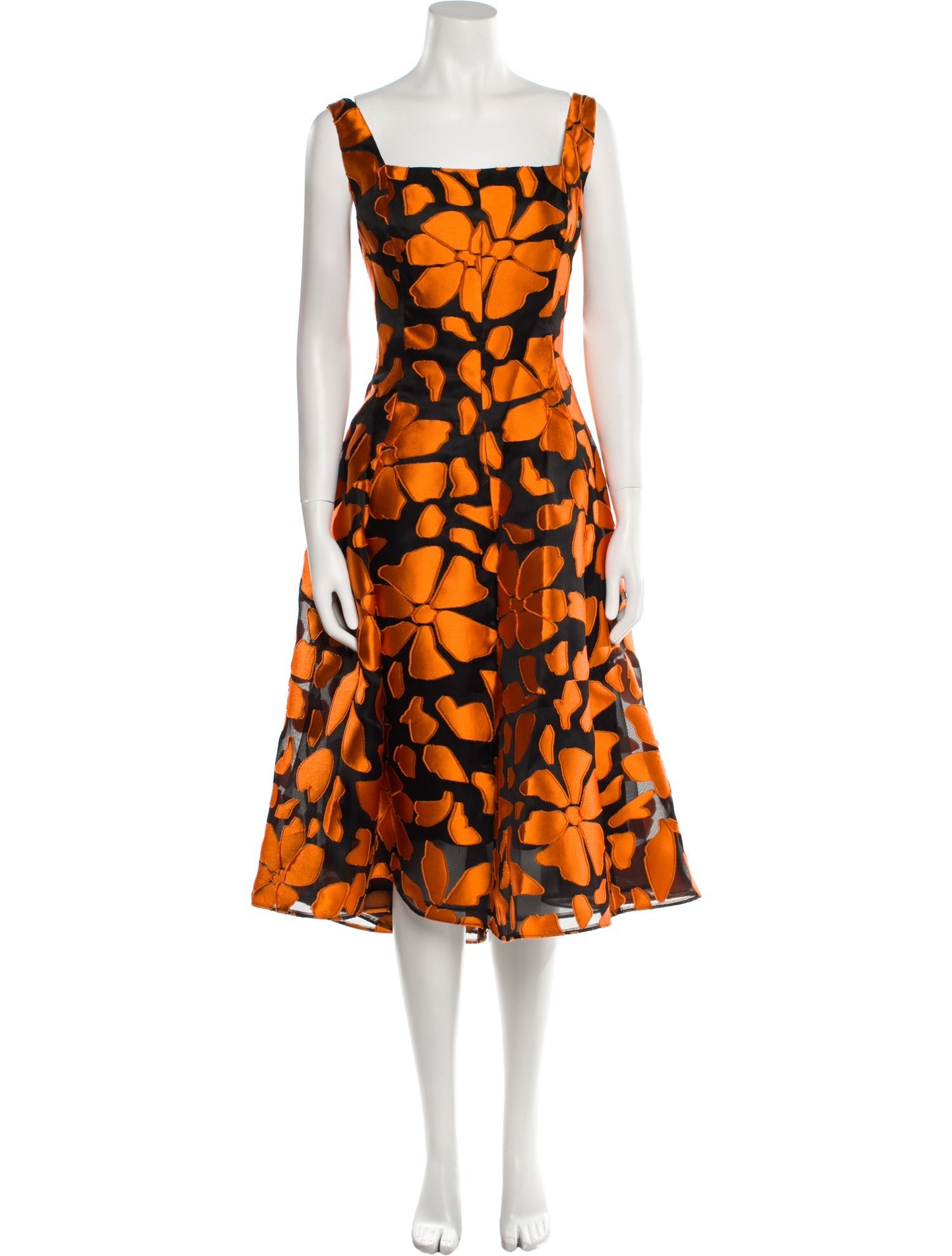 Amsale Floral Print Long Dress