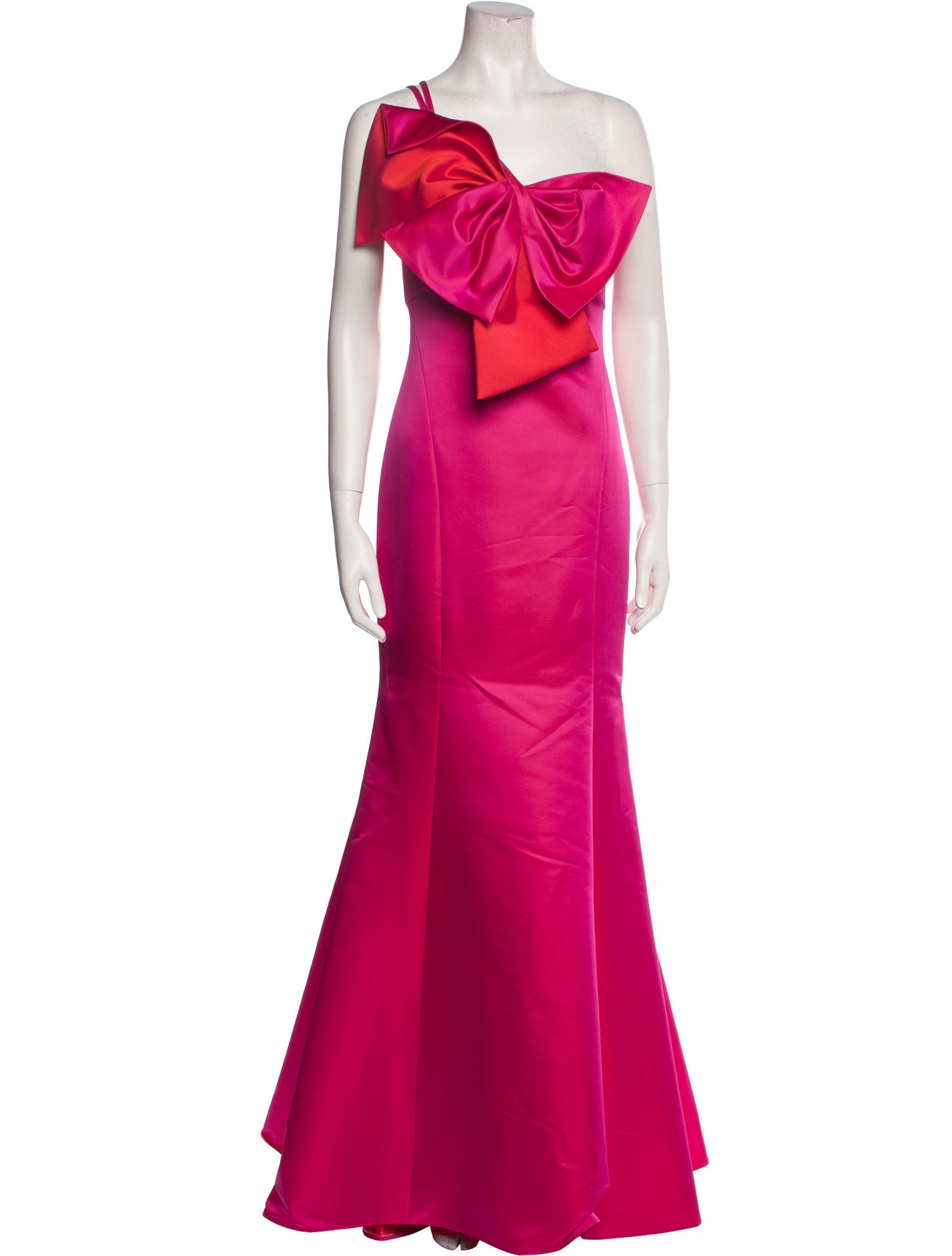 Amsale One-Shoulder Long Dress