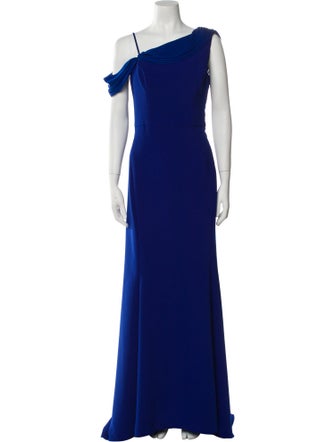 Amsale Asymmetrical Mini Dress