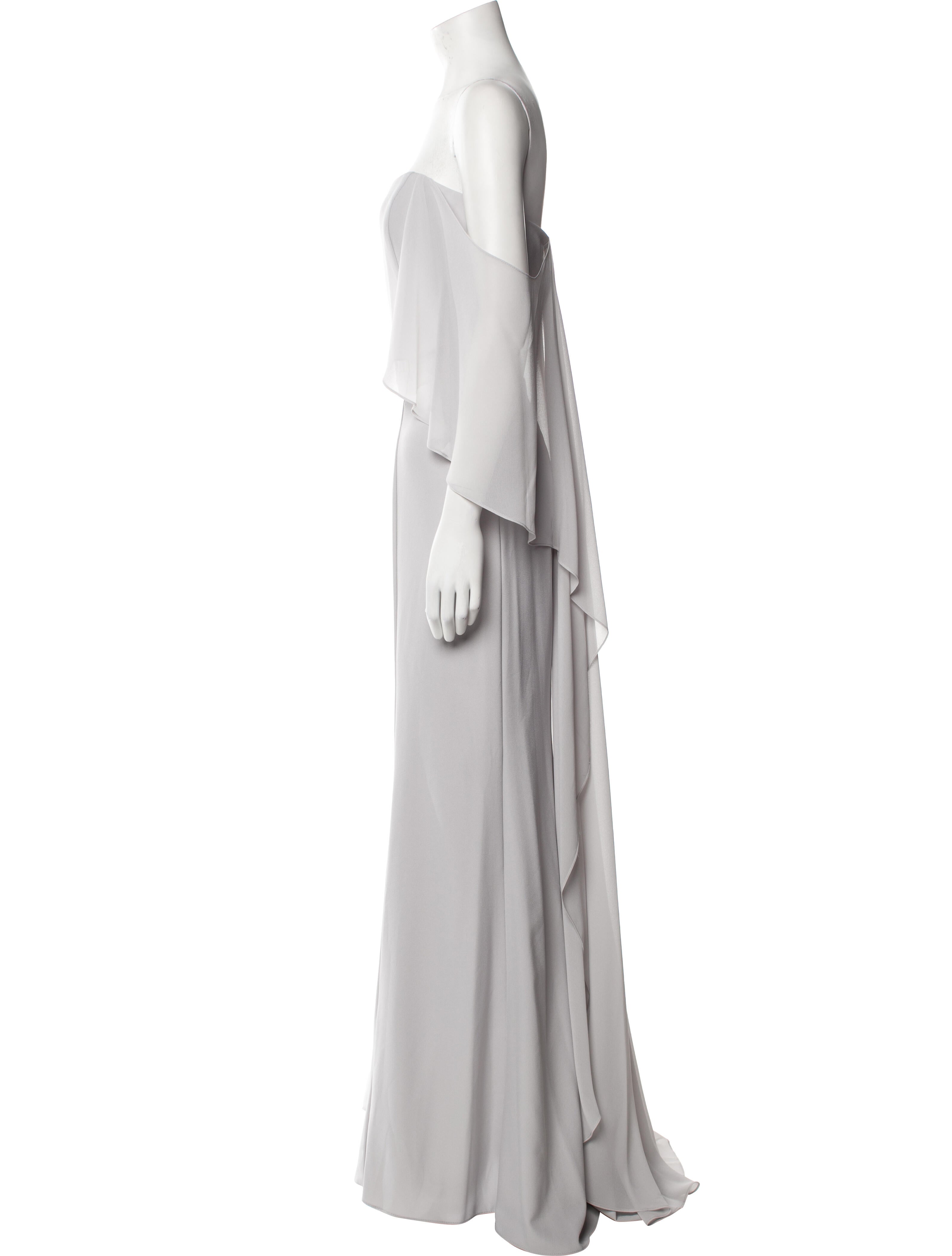 Amsale Strapless Long Dress