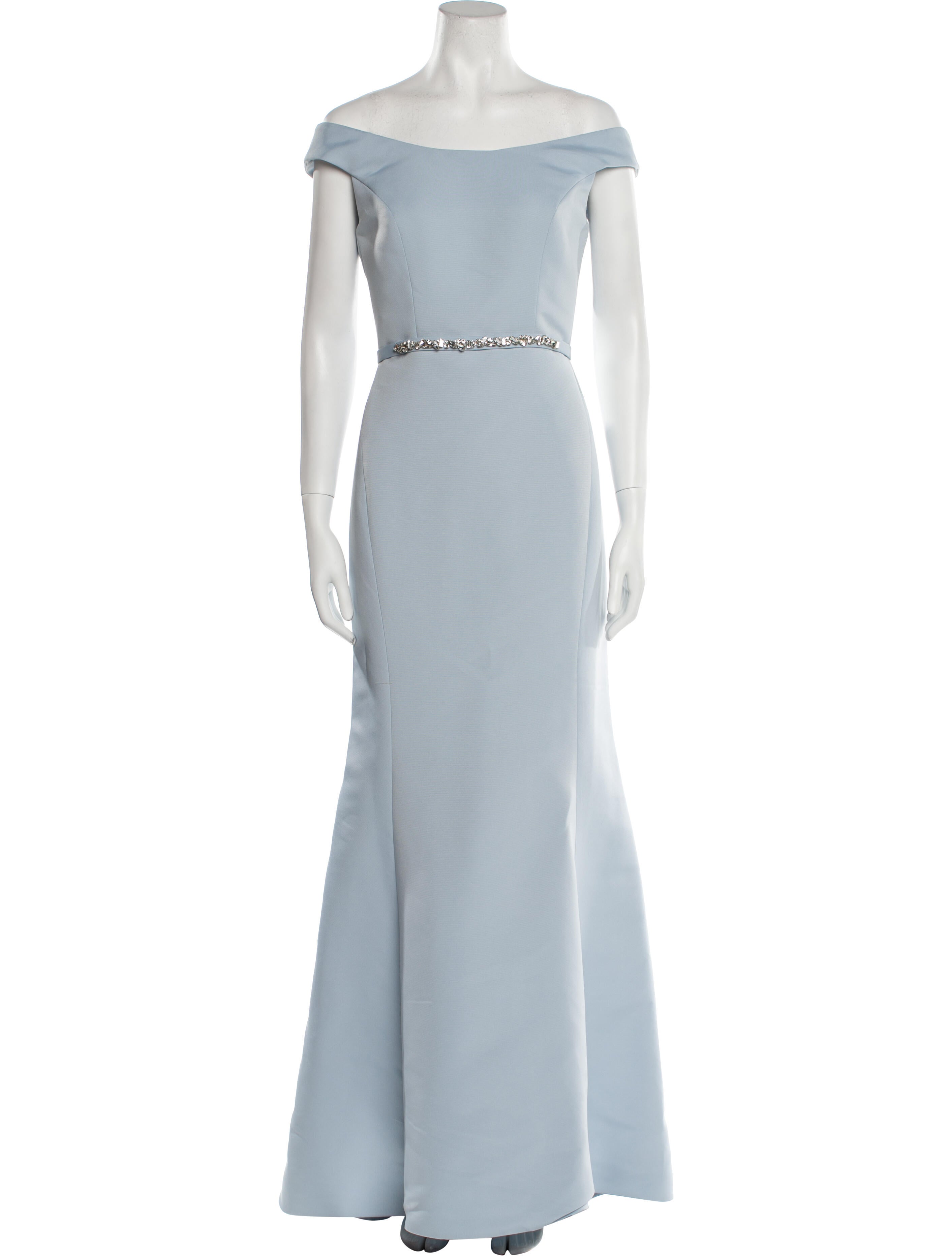 Amsale Off-The-Shoulder Long Dress