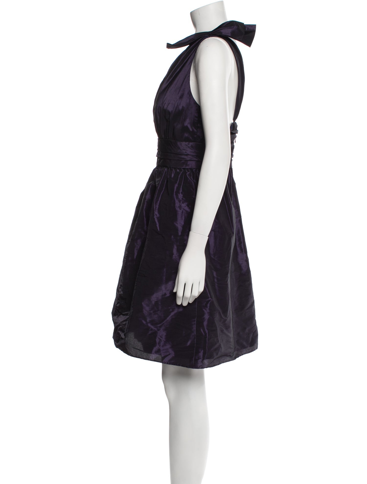 Amsale One-Shoulder Mini Dress