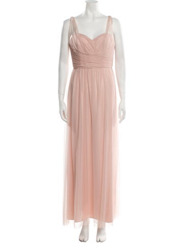 Amsale Dresses Square Neckline Long Dress M