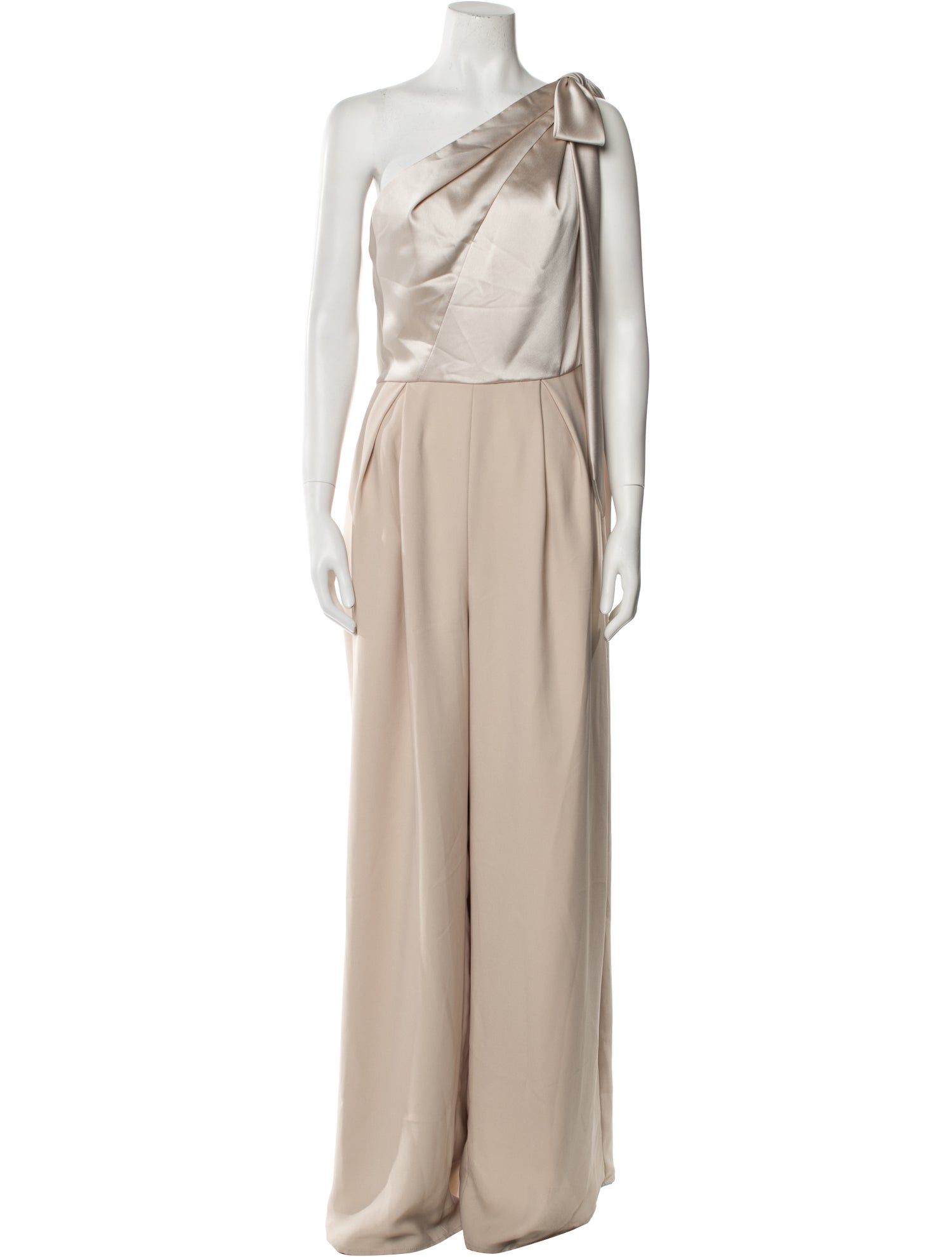 Amsale One-Shoulder Jumpsuit