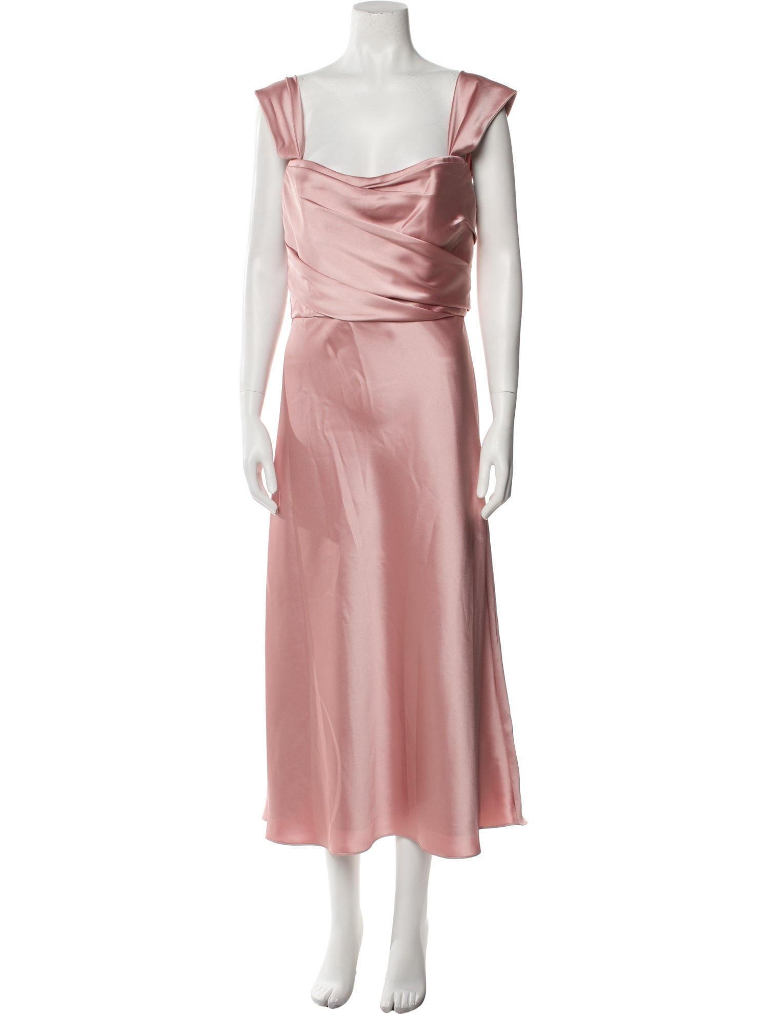 Amsale Cowl Neck Long Dress