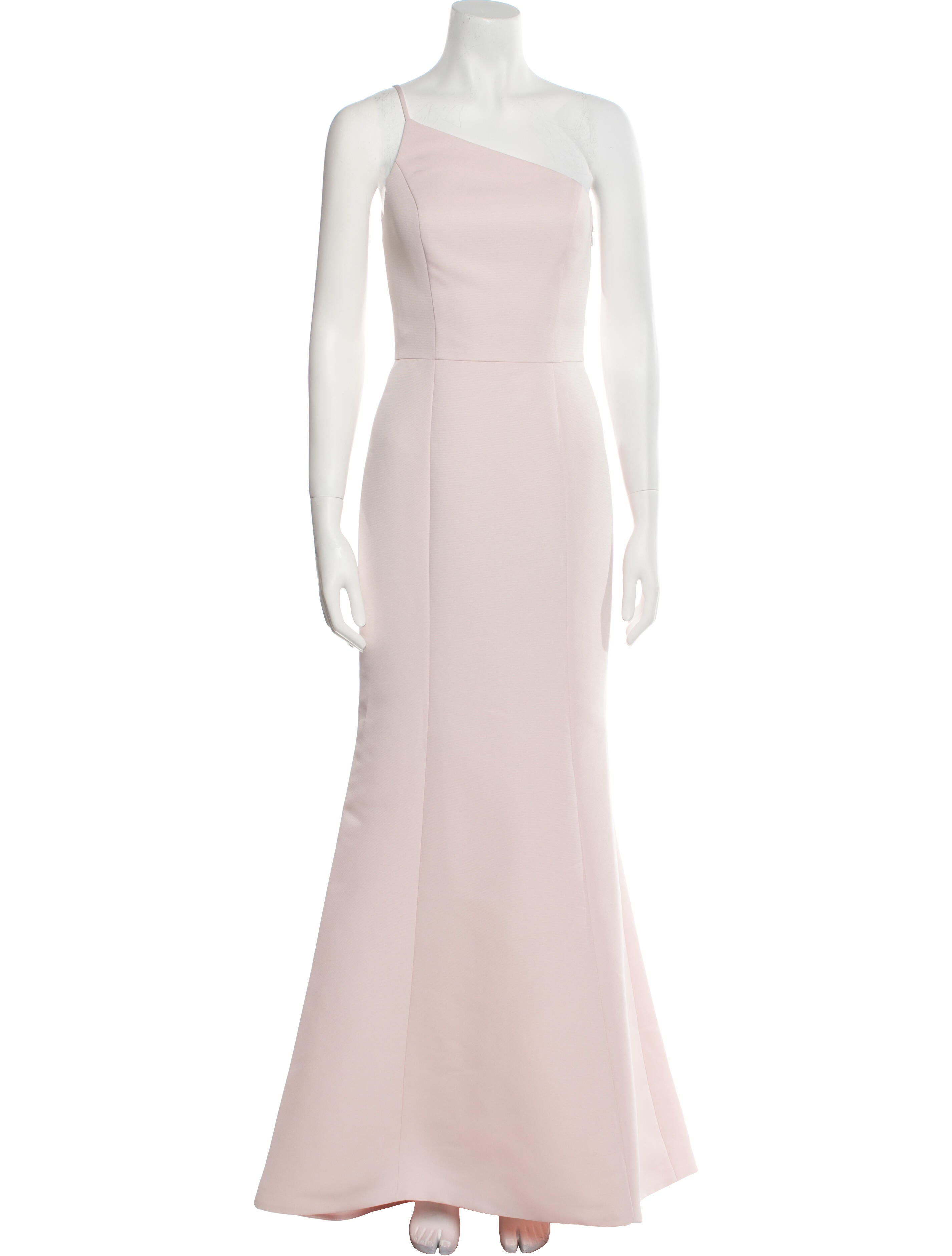 Amsale One-Shoulder Long Dress